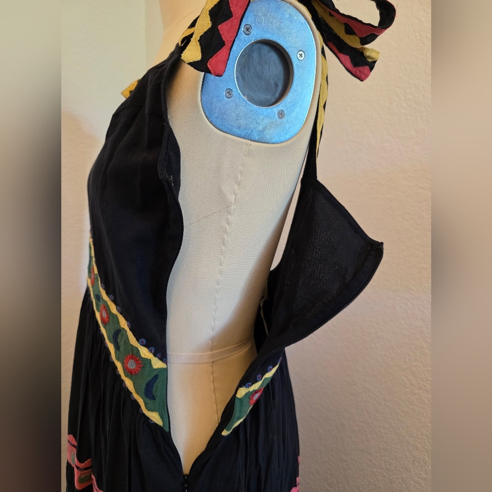 SALE NWT Black Multicolor Carolina K Maxi Dress - Picture 2 of 14